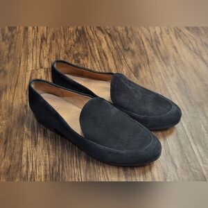 J Jill Black Suede Slip On Loafers/Flats Size 7
